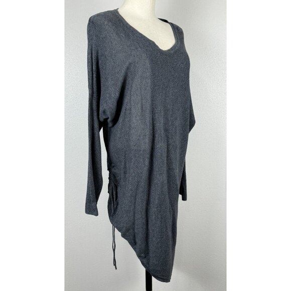 Maurices Womens Gray Asymmetrical Knit Sweater Dress Size 1 - Picture 3 of 16